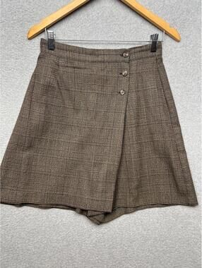Maggie Lawrence Plaid Skort Shorts Skirt Womens 10 Vintage 90S Y2K Preppy Rachel